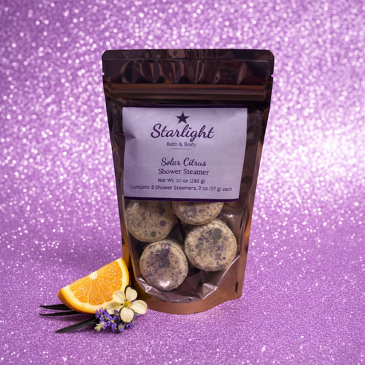 10 oz Solar Citrus Shower Steamers (5 Pieces)