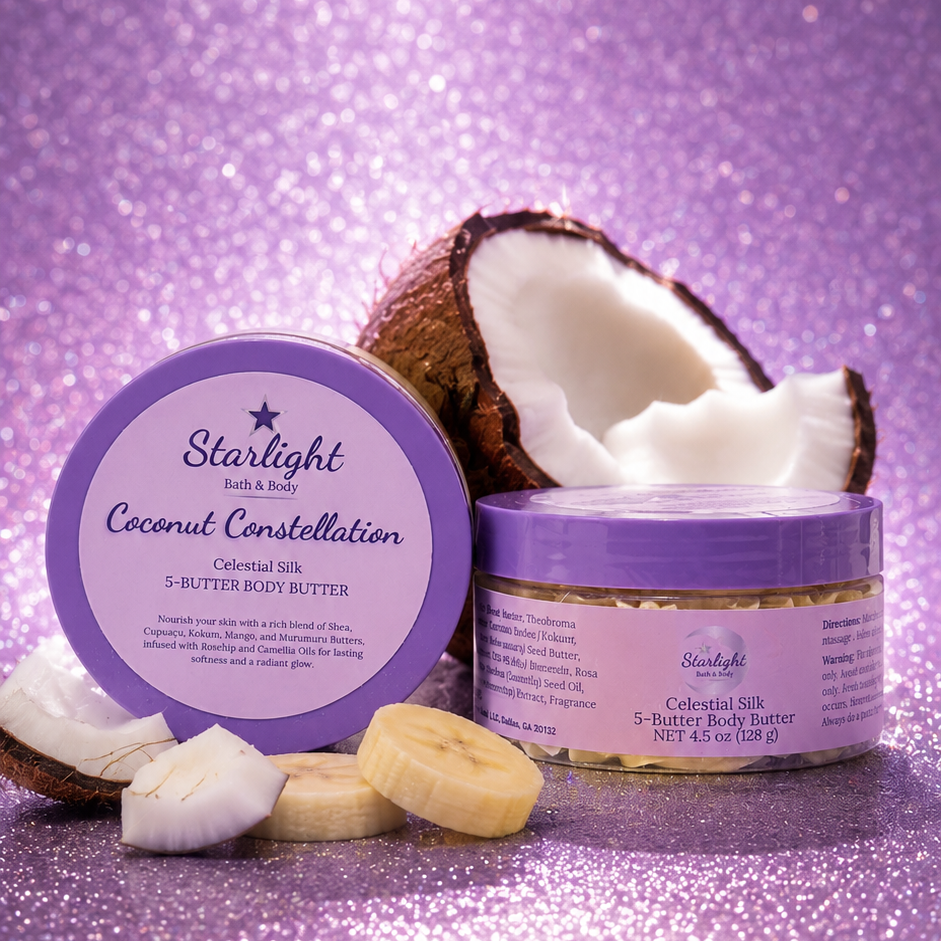 Coconut constellation Body Butter Tropical summer scent