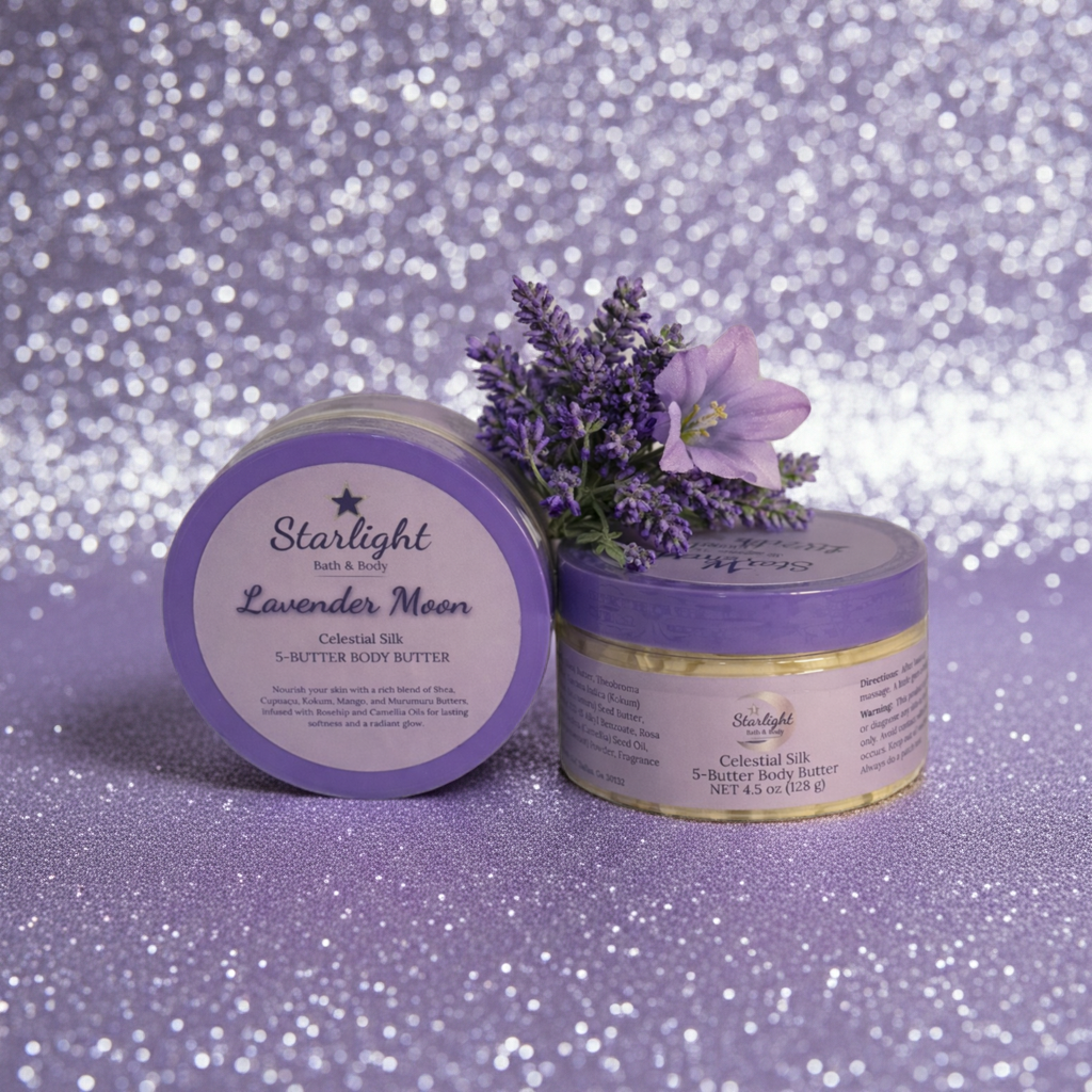4.5 oz Lavender Moon - Celestial Silk 5 Butter Body Butter