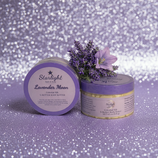 4.5 oz Lavender Moon - Celestial Silk 5 Butter Body Butter