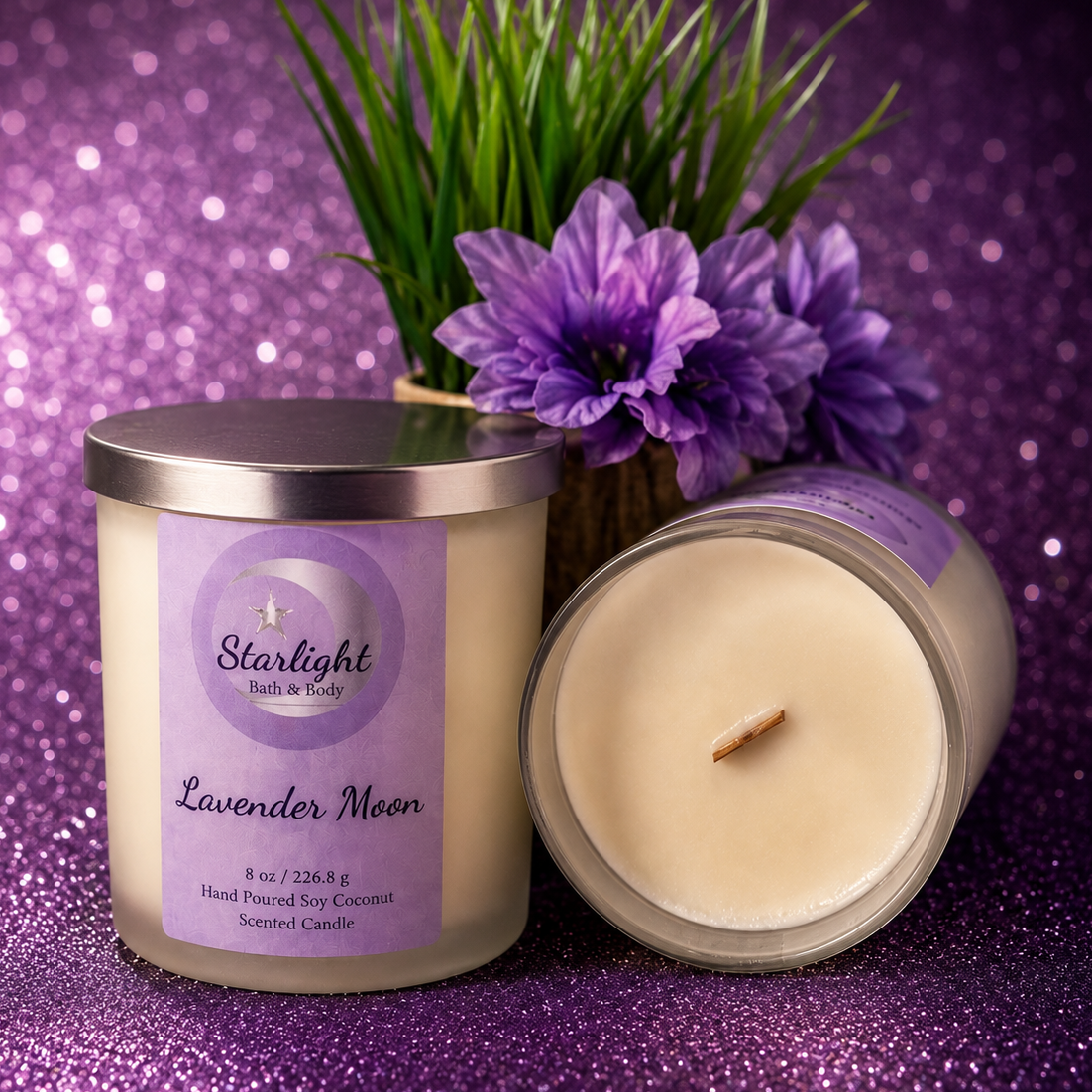 8 oz Lavender Moon Candle