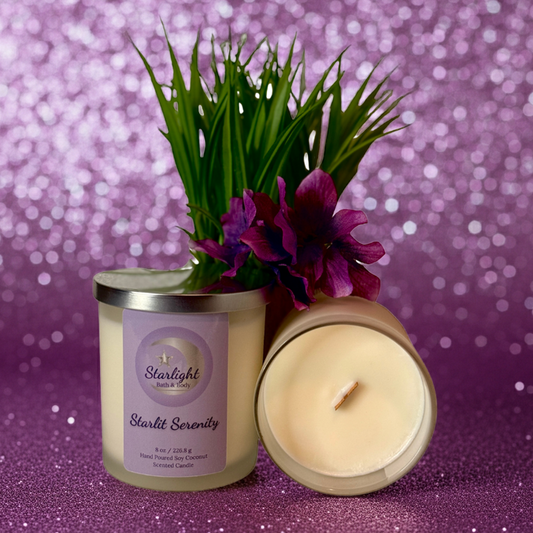 Starlit Serenity Light and airy candle